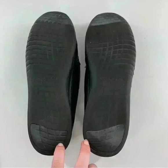 Cole Haan mens flats size 11.5 black leather grand OS driving loafers main image 8